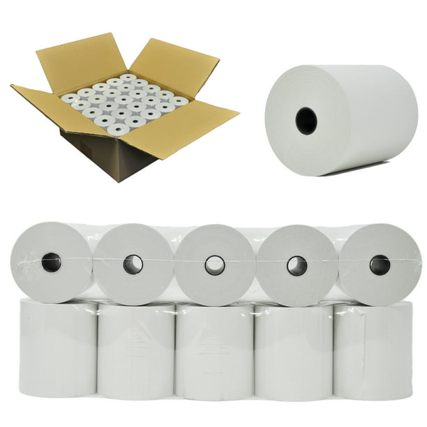 2 1/4 x 150 thermal paper rolls 50 Rolls Value Pack Premium Quality BPA Free from BuyRegisterRolls Thermal Paper Rolls 